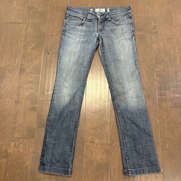 Vintage‎ Y2K Juicy Couture Flare Jeans 90s 00s Size 27 Blue Low Rise USA - Picture 2 of 14